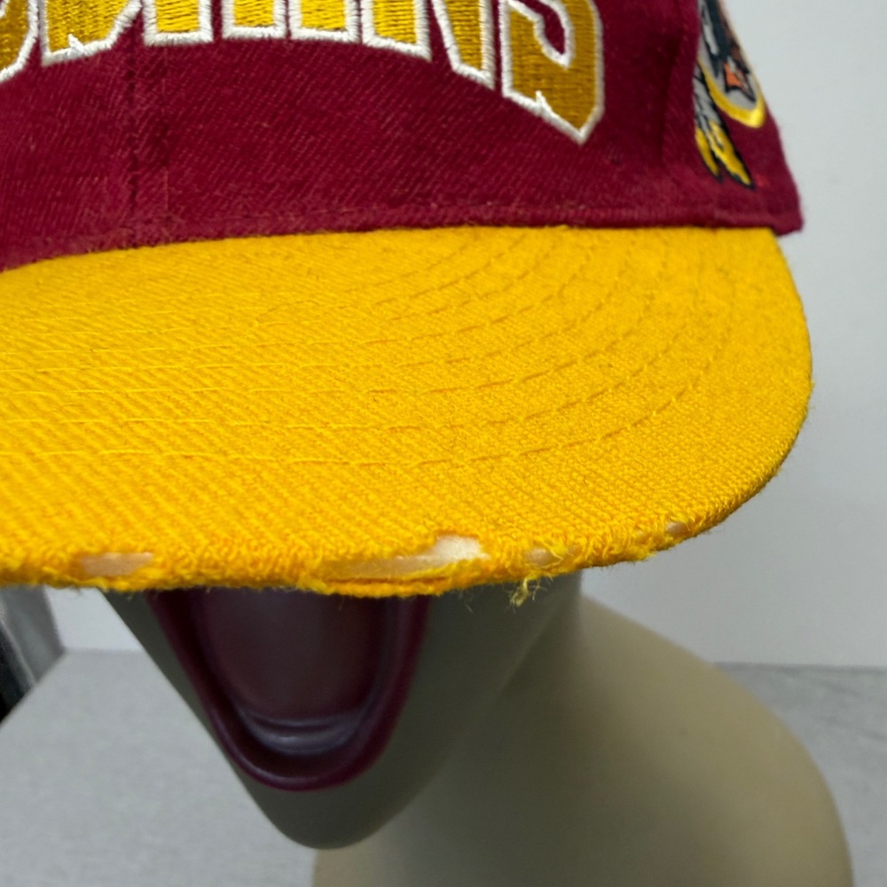 Vintage Washington Redskins Snapback Hat American‎ Needle NFL Burgundy Gold 90s - Picture 6 of 7